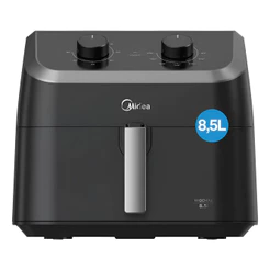 Fritadeira Elétrica Air Fryer Midea FWM85P1 Widemax 8,5L Preta