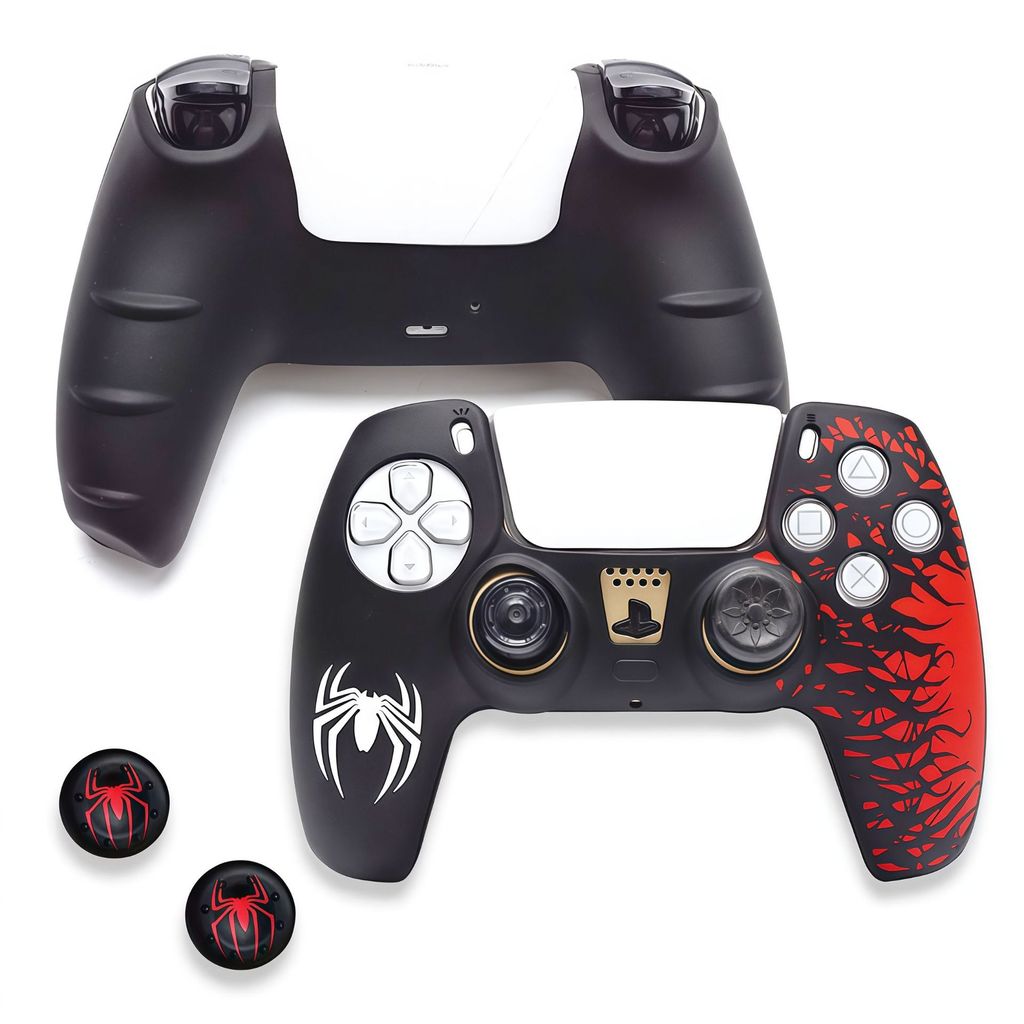 Capa de silicone para controle de PS5, capa para joystick, capa protetora para controle de PS5, antiderrapante e à prova