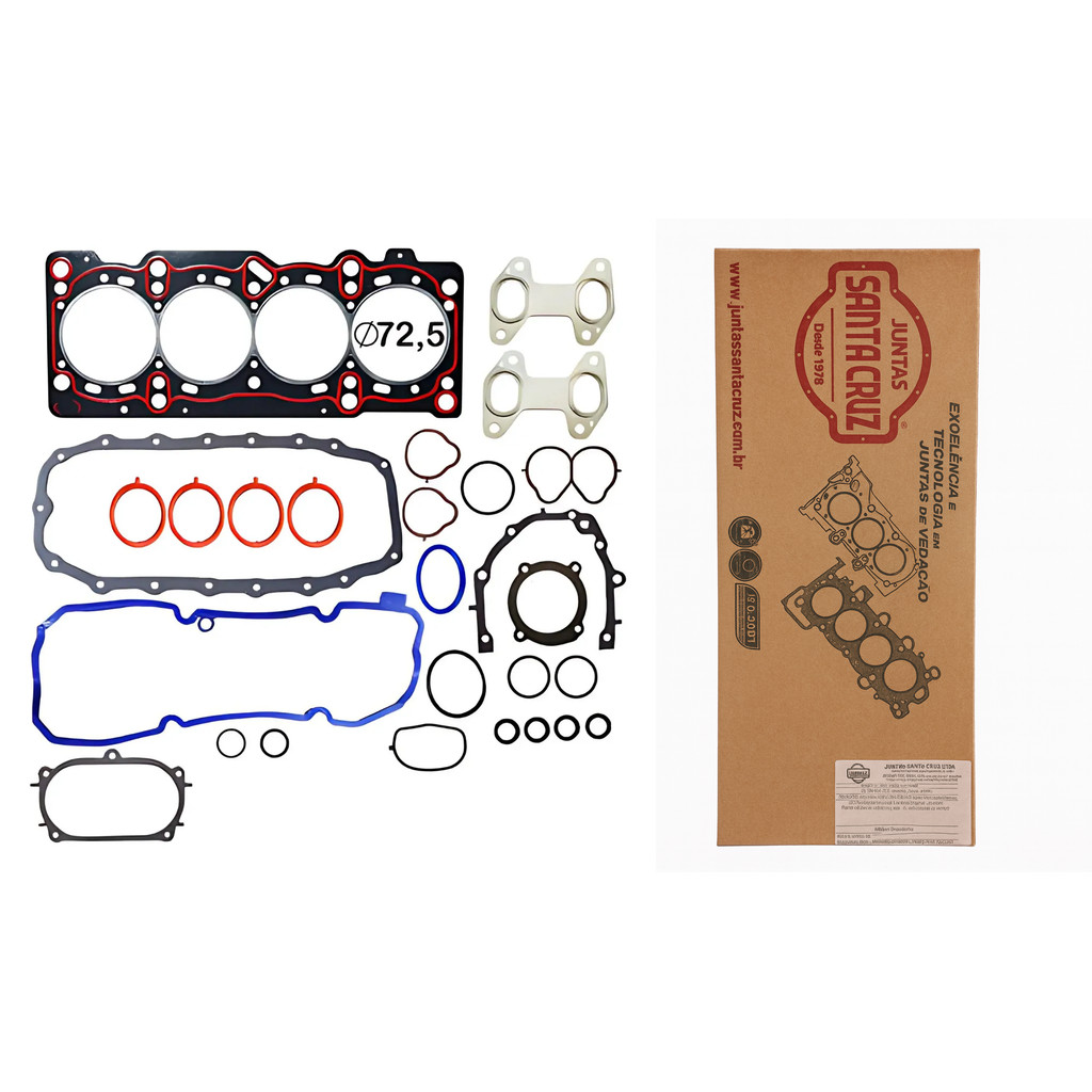 Kit Junta motor JUNTAS SANTA CRUZ Fiat 500 Fiorino Grand Siena Palio Punto Siena Strada Uno 1.4 8V FIRE EVO 40906PAK