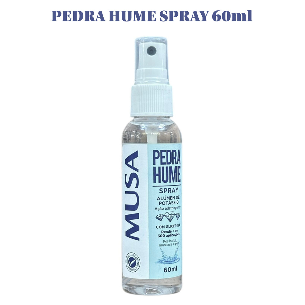 Pedra Hume Spray 60ML | Antitranspirante | MUSA | Adstringente | Cicatrizante | em Oferta na Shopee