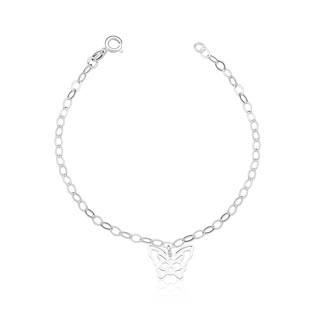 Pulseira borboleta prata 925 delicada em Oferta na Shopee