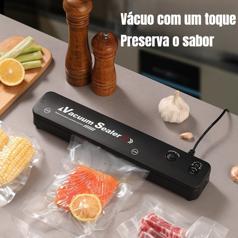 Máquina portátil doméstica de selagem a vácuo para alimentos, máquina para manter frescos, cozinha dedicada