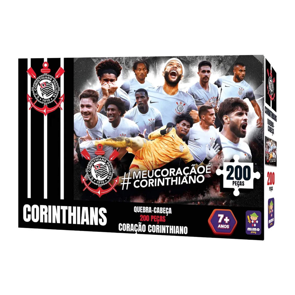 Quebra-Cabeça Puzzle Coleção Corinthians 200 Peças Mimo Toys - 2563