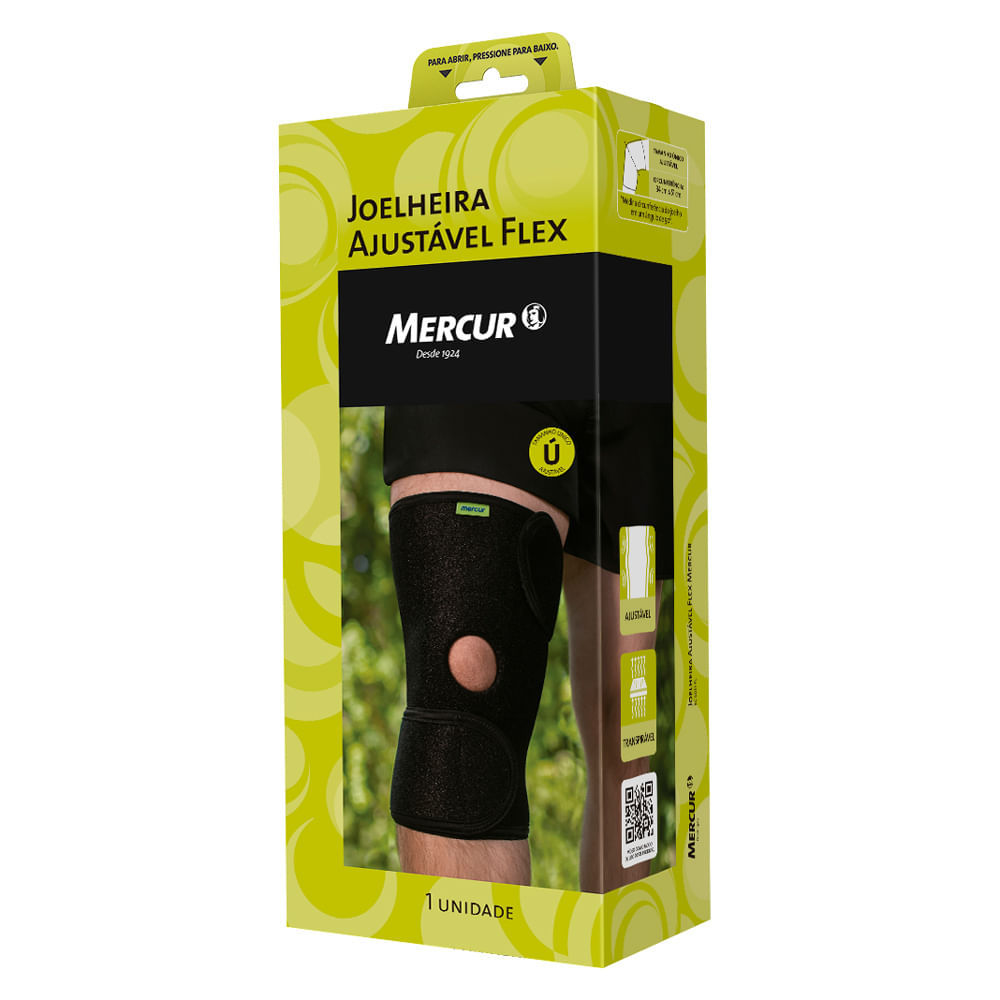 Joelheira Ajustável Mercur Flex Tamanho Único 1 Unidade