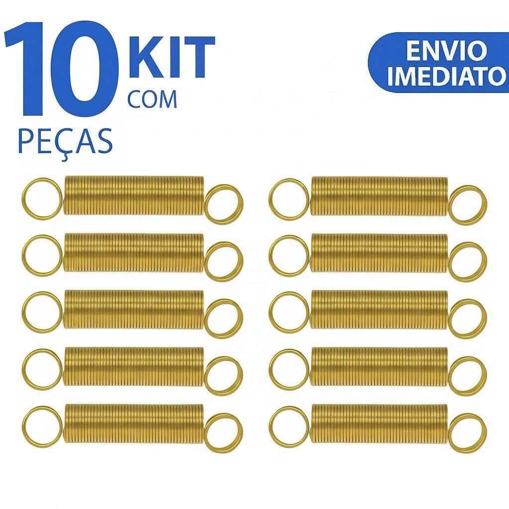 Combo 10 Un Molas Vara De Suspensão Lavadora Electrolux 6 A 15kg - Maquina De Lavar Ou Kit 4 Molas