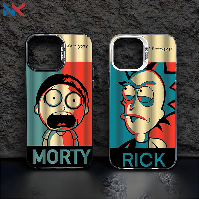Capa Para Samsung S24 Plus S23 FE S23Ullta S21 S22 S20 A56 A55 A54 A16 A15 A35 IMD Caso De Telefone Rick Morty NKCase