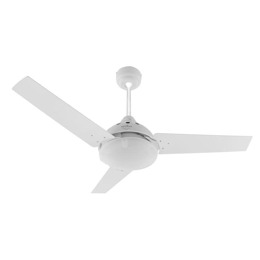 Ventilador De Teto Britânia 3 Em 1 131W Cancun BVT01B 110V