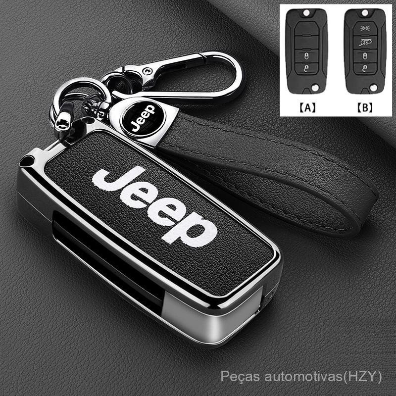 Capa de Chave para Jeep Renegade Compass 2016 2017 2018 2019 Cherokee Charger Dodge 1500 Challenger Chrysler 30 NX9C
