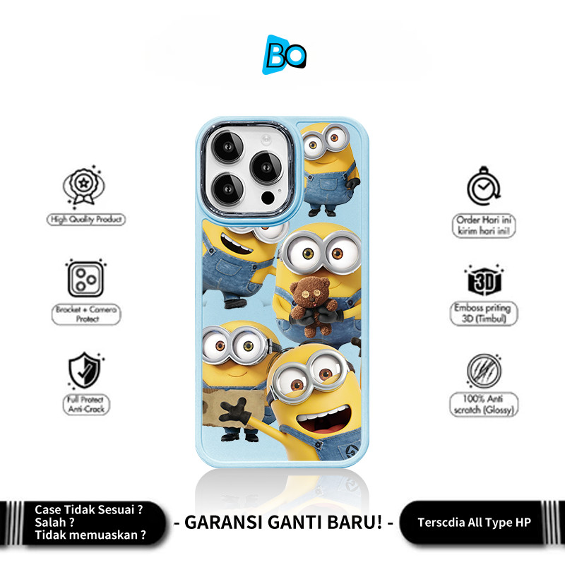 Nova Capa Protetora Minions Para iPhone 7 8 11 12 13 14 15 16 17 XS XR PRO MAX PLUS Proteção Abrangente À Prova De Choqu
