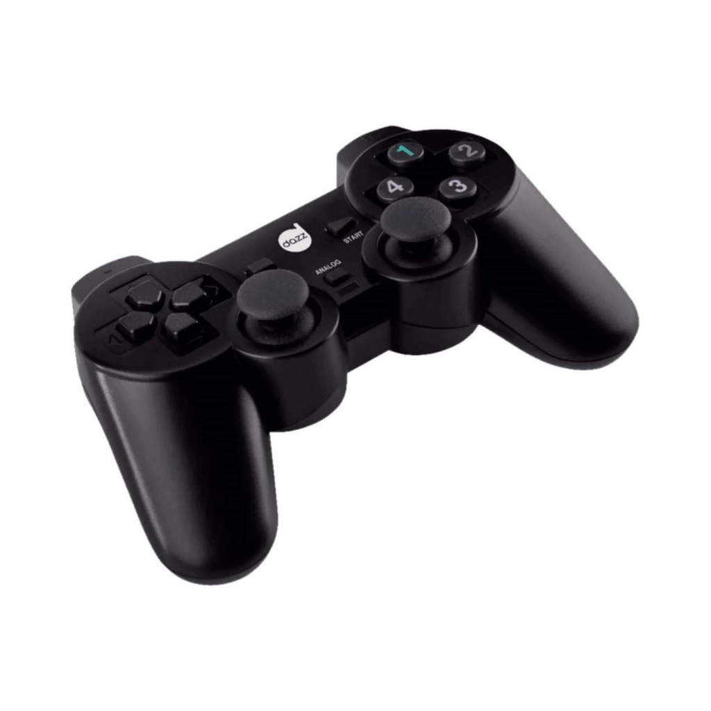 Controle Double Shock USB para PC Preto Dazz - 621322 em Oferta na Shopee