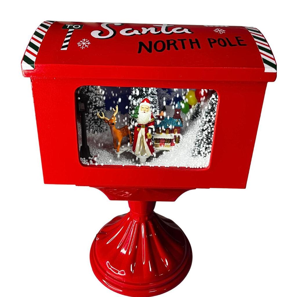 Mini Caixa Postal De Natal Com Som Luminoso  Wincy NTD21022