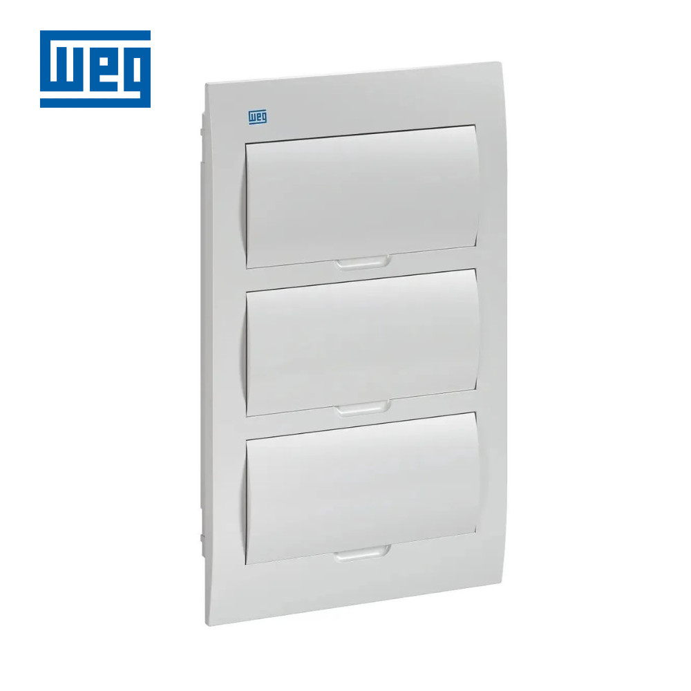 QUADRO DE DISTRIBUIÇÃO WEG QDW02-36-BE DE EMBUTIR PARA ATÉ 36 DISJUNTORES