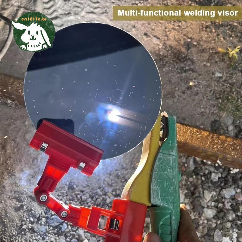 Soldagem Proteção Para Os Olhos Sombra Luz De Escudo Clip-on Universal Redondo Sombreamento Capa Ângulo Ajustável Painel em Oferta na Shopee