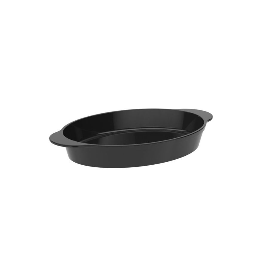 Travessa Oval Uno 800ml Preta Coza