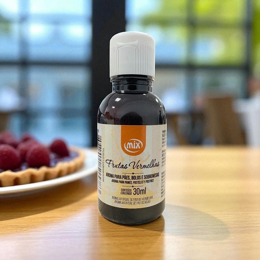 Aromatizador de Alimentício Frutas Vermelhas - 30ml  - 1 unidade - Mix