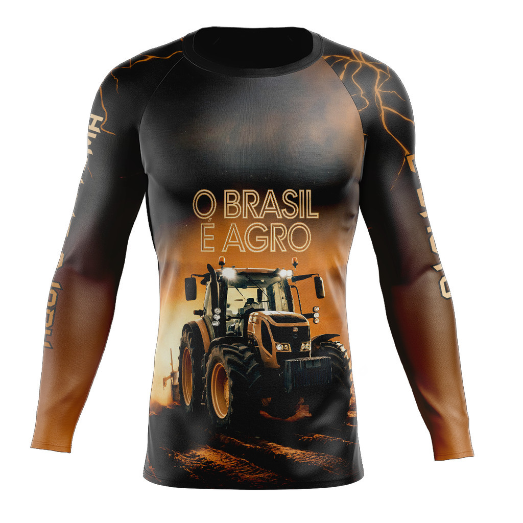 Camisa agro com Proteção UV - Modelo AGRO60 trator valtra, valmet, o brasil é agro