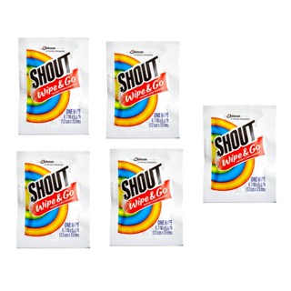 Kit Shout Wipe Lenço Removedor instantâneo de manchas pack 5 em Oferta na Shopee