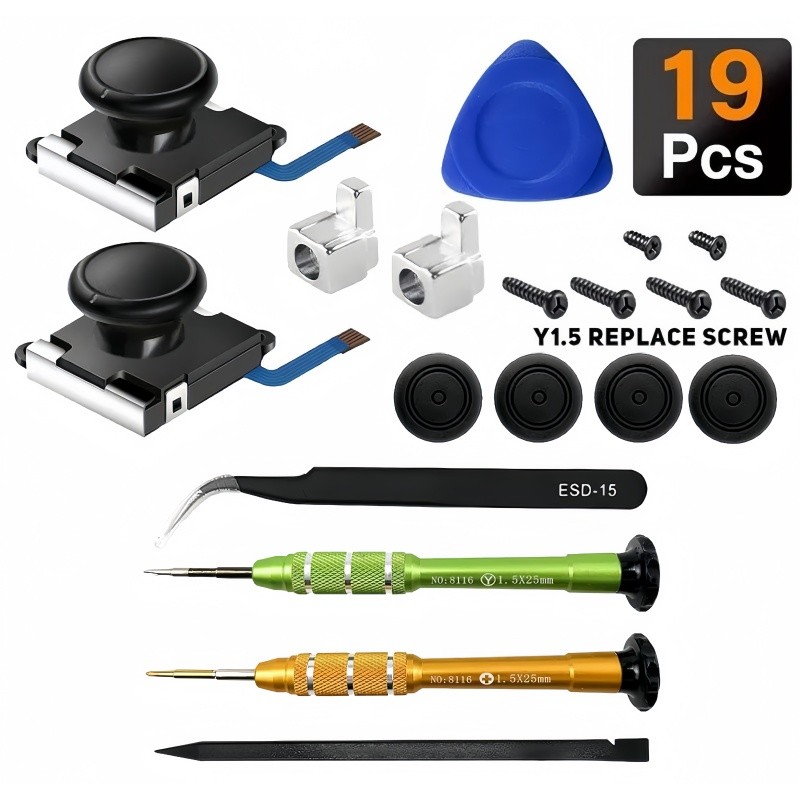 Substituição De Joystick Kit De Reparo Analógico 3D Para Switch-OLED 19peças em Oferta na Shopee