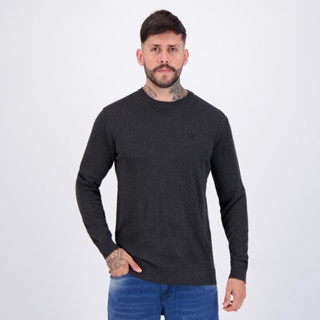 Suéter Flamengo Conto Cinza Escuro em Oferta na Shopee