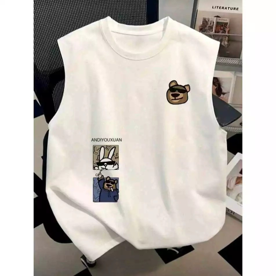 Camisa Regata Oversized Machão URSINHO COELHO 100% Algodão em Oferta na Shopee