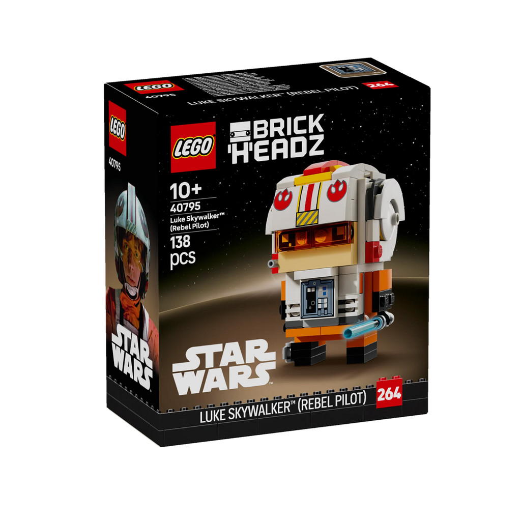 Lego Brick Headz SW 40795 - Luke Skywalker (Piloto Rebelde)