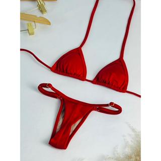 Biquíni Cortininha Fita Fio Feminino com Bojo Removível Forro Duplo Envio Rápido Praia em Oferta na Shopee