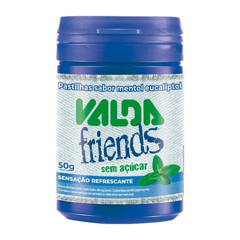 Pastilhas Valda Friends Sem Açúcar Sabor Mentol e Eucaliptol 50g em Oferta na Shopee