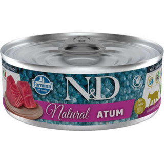 Ração Úmida Farmina Natural Atum para Gatos Adultos 70g N&D em Oferta na Shopee
