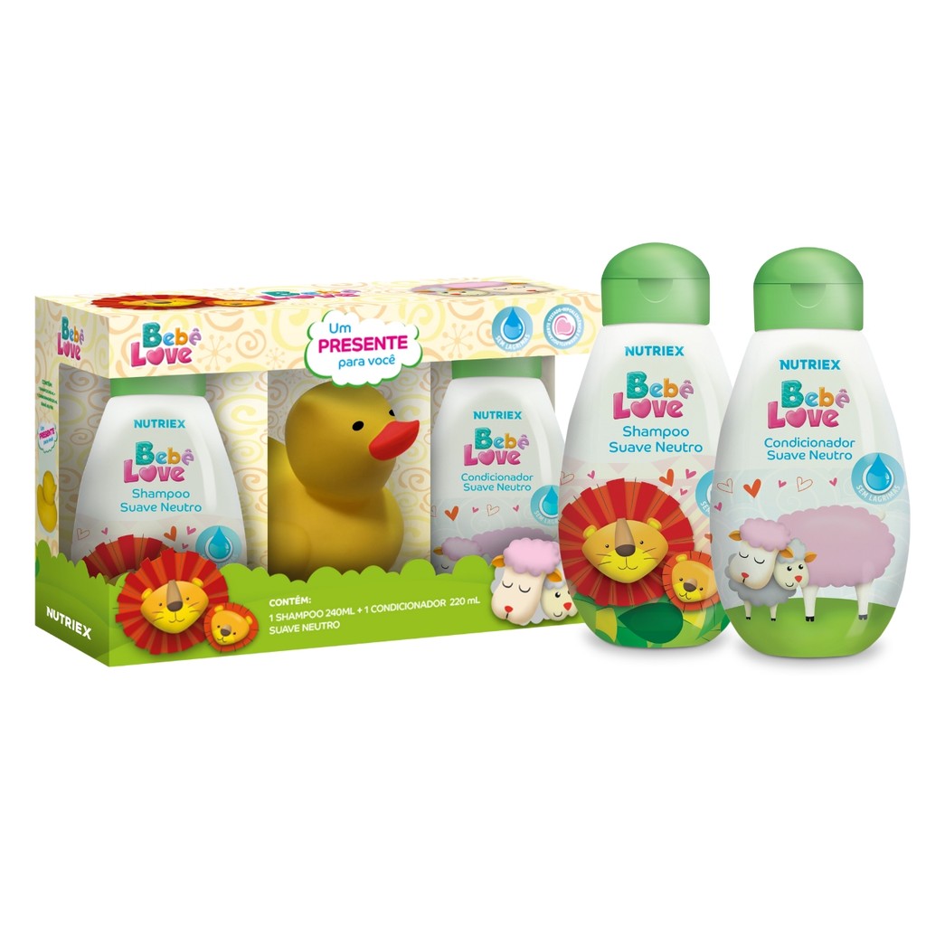Kit Shampoo Condicionador Suave Neutro Pato Amarelo Nutriex