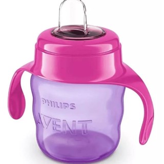 Copo com Bico de Silicone e Alça 200ml - Rosa (SCF551/03) em Oferta na Shopee