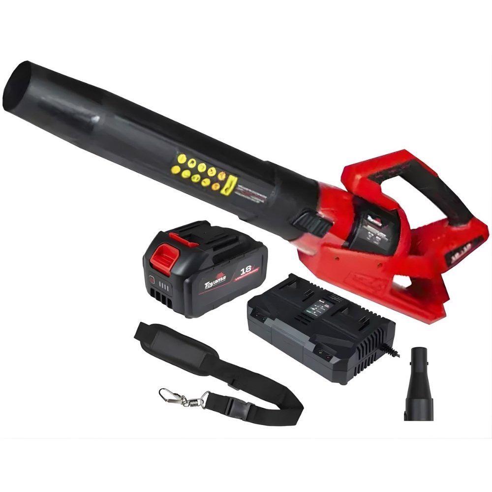 Soprador de Folhas a Bateria 18V 400Cfm com 2 Baterias TBT18+18ABL400-K TOYAMA