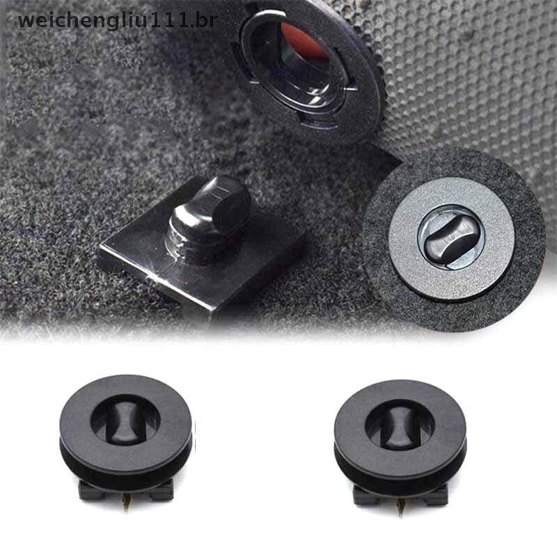 # weicheng 2 Peças Pontos De Montagem Universais Para Piso De Carro , Tapetes , Clipes De Fixação , Braçadeiras Pretas A