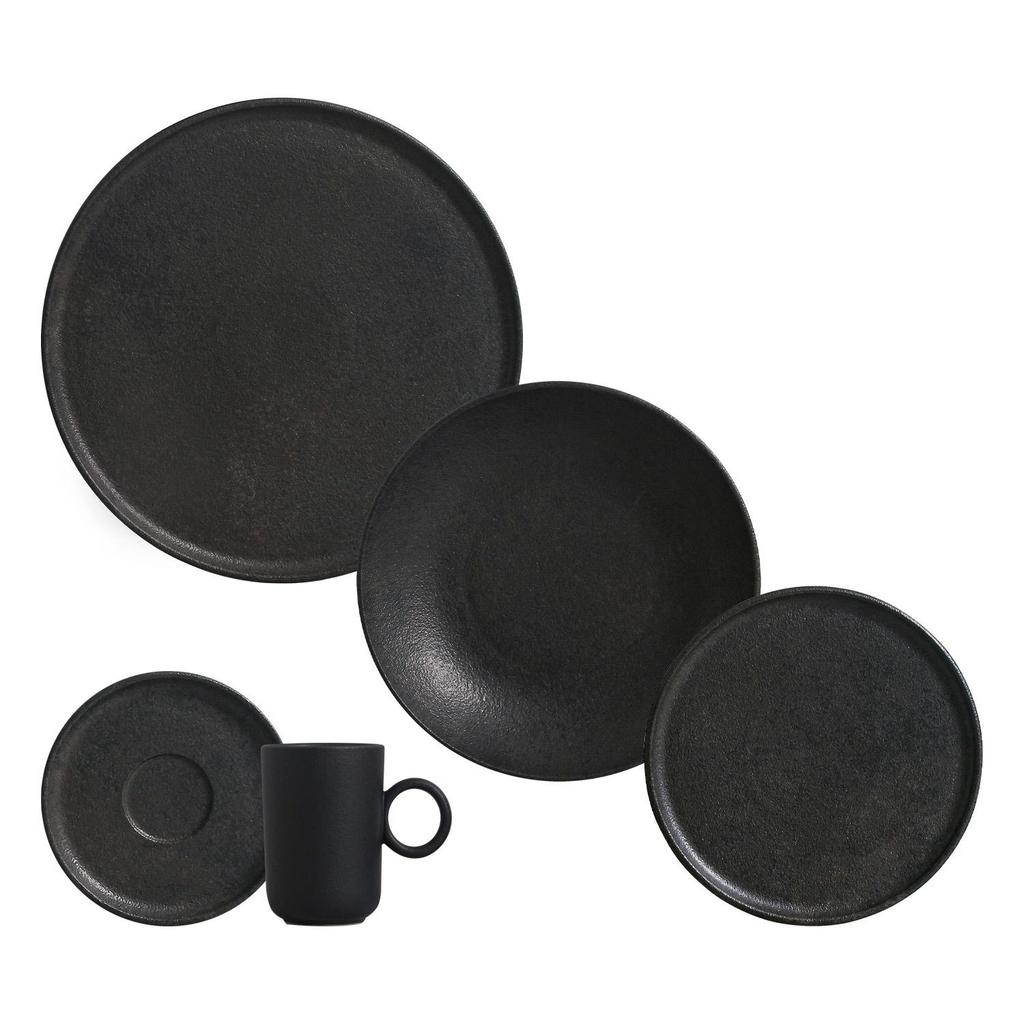 Aparelho de Jantar 20 Peças Basic Rust - Day By Day em Oferta na Shopee