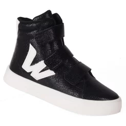 Tênis Infantil Feminino Casual Cano Alto WorldColors - Preto