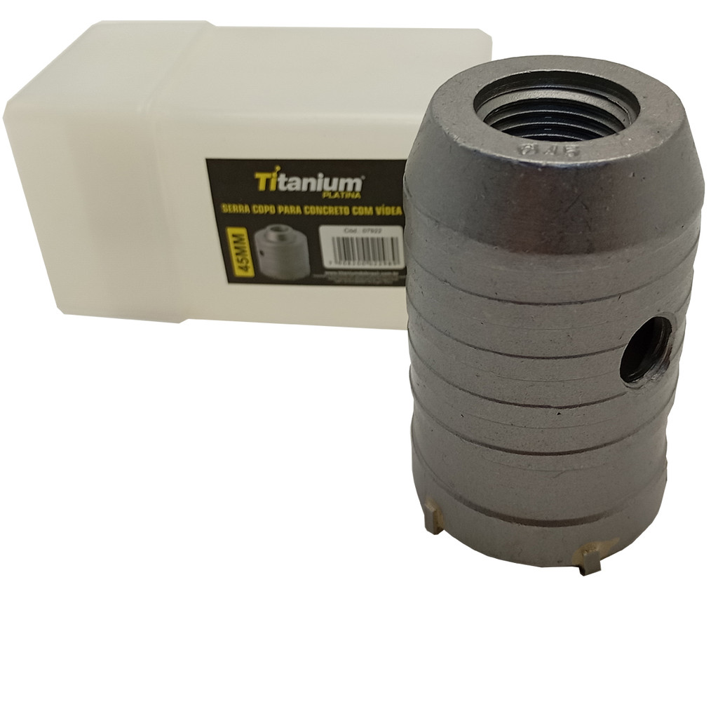 Serra Copo para Concreto com Vídea 35mm – Titanium Platina