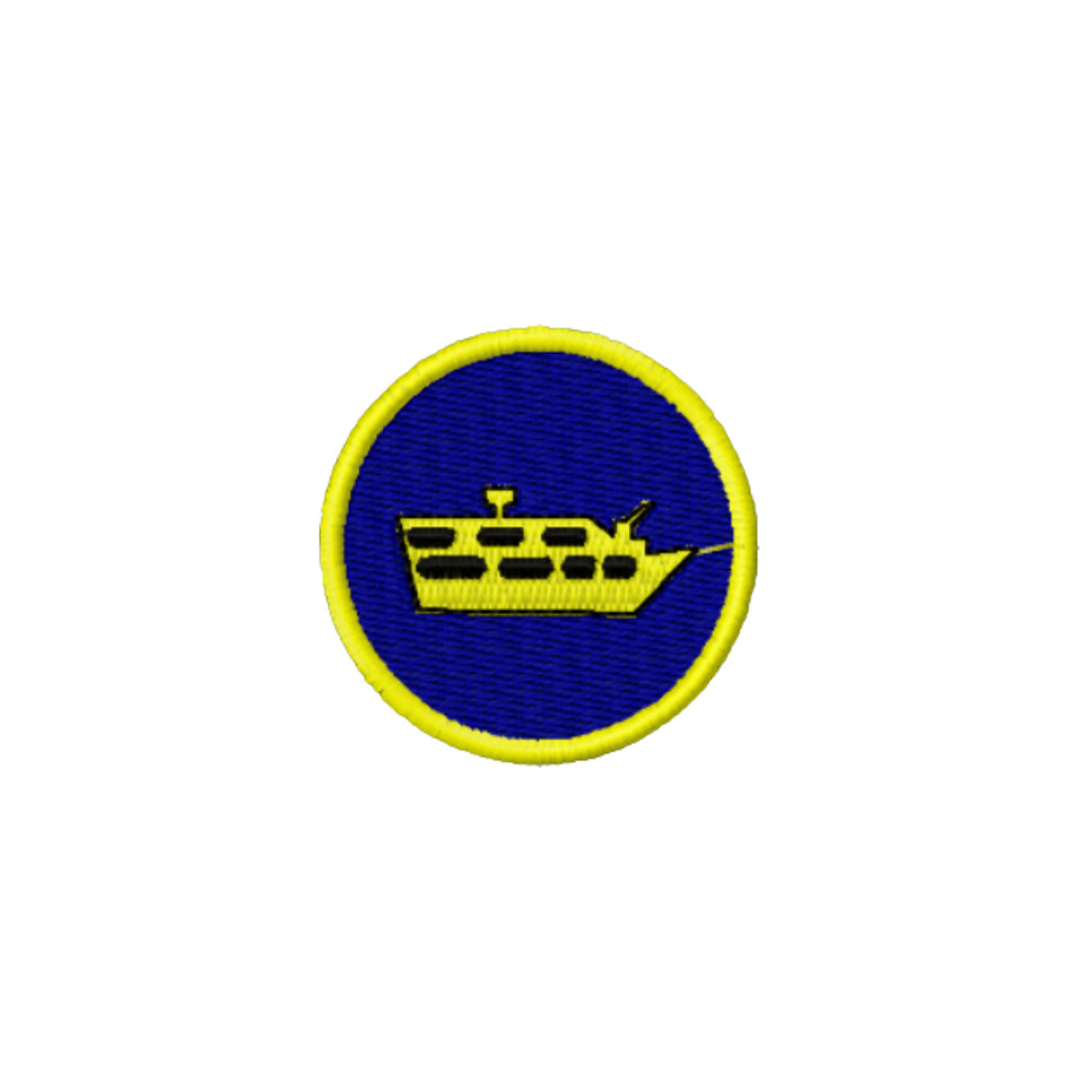 Patch Bordado Colorido Embarcações - Navegação Fluvial