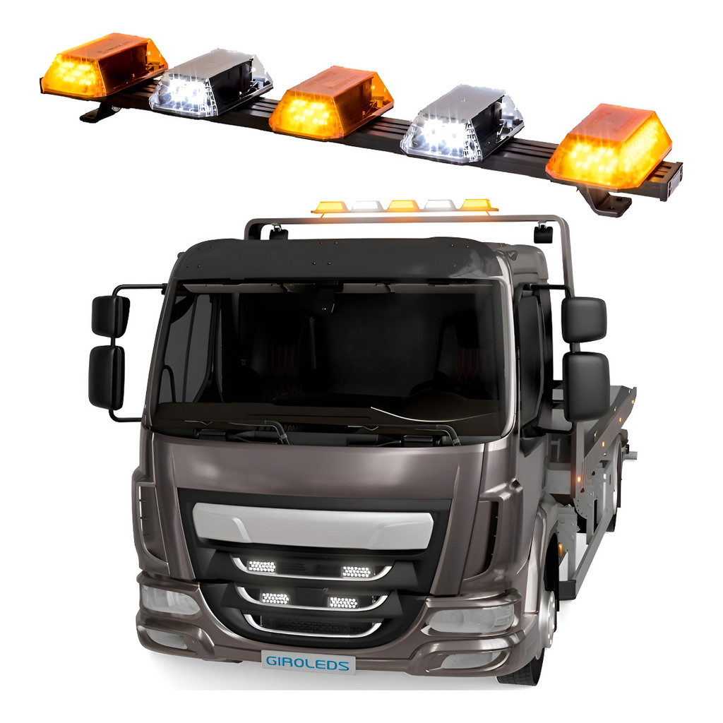 Giroflex Giroled 1.02mt 24v Âmbar Guincho Plataforma Socorro Central Âmbar E Branco em Oferta na Shopee