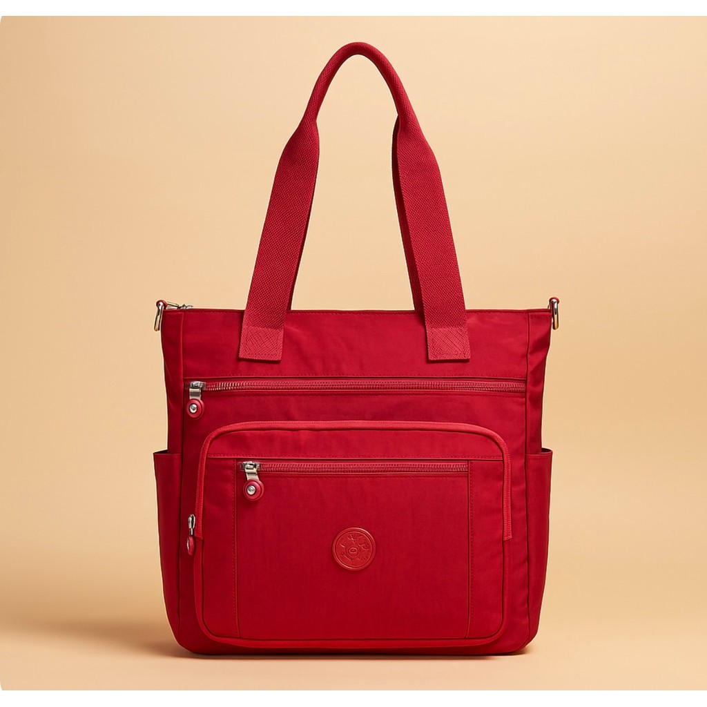 Bolsa Feminina Transversal de ombro nylon tactel uso Escolar Faculdade Trabalho Quadrada 7010