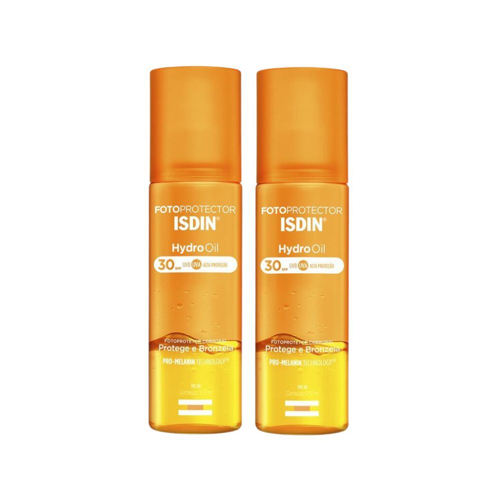 Kit 2 Protetor Solar Isdin Hydro Oil FPS 30 200ml em Oferta na Shopee