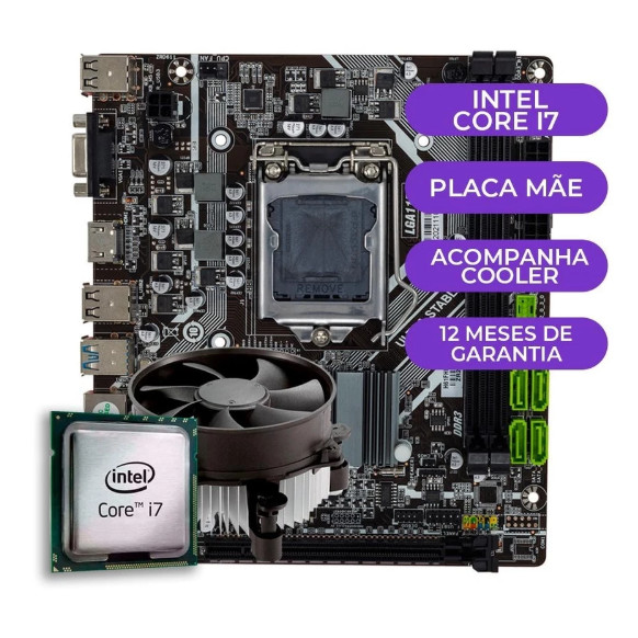 Kit Upgrade, Processador Intel core i7 + Placa mãe 1155