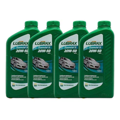 Kit 4l Óleo Lubrificante Mineral Lubrax Essencial Sl 20w50
