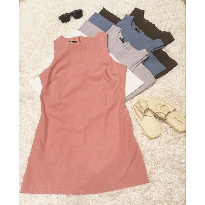 Novo estilo senhoras vest vestido sem mangas em Oferta na Shopee