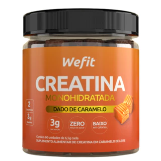 Creatina De Caramelo Pote Com 60 Unidades Wefit