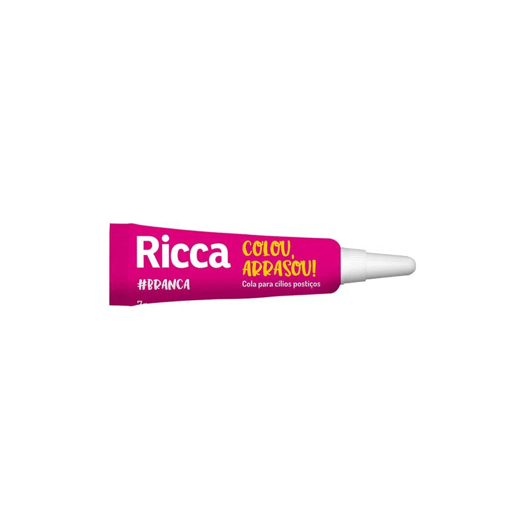 Cola para Cílios Postiços Ricca Branca em Oferta na Shopee