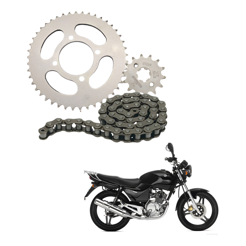 Kit Relação Tração Transmissão Ybr 125 Factor 2000 2001 2002 2003 2004 2005 A 20