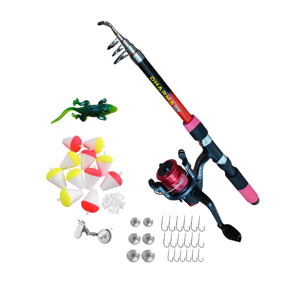 Kit de Pesca - Vara 1,70m Com Molinete+Linha+Anzol+Chumbada