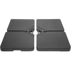 Base para Ombrellone 60L - 80kg com 4 Peças Preto CL-BO-60L CASA LYS