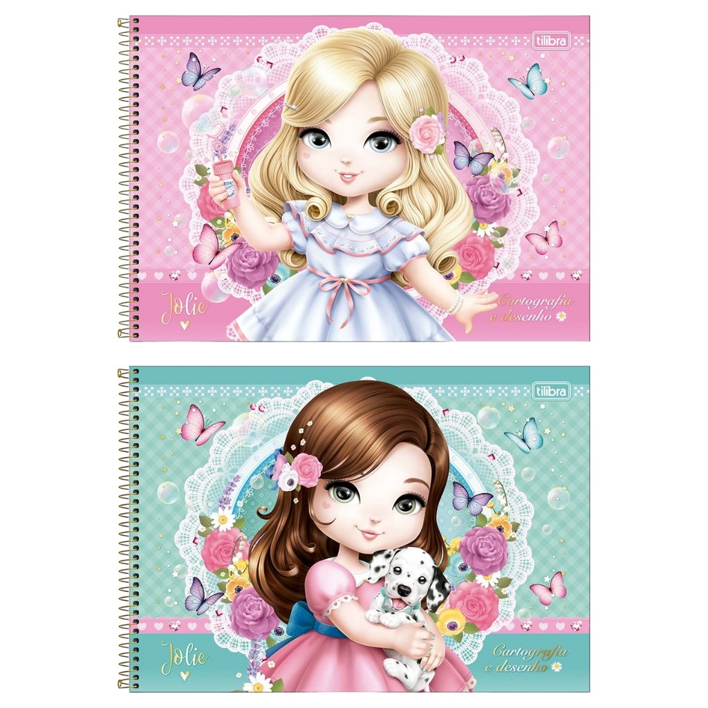 Caderno de Desenho Cartografia Jolie 80fls Espiral Tilibra em Oferta na Shopee