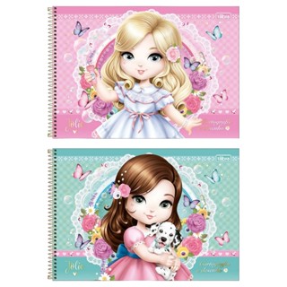 Caderno de Desenho Cartografia Jolie 80fls Espiral Tilibra em Oferta na Shopee