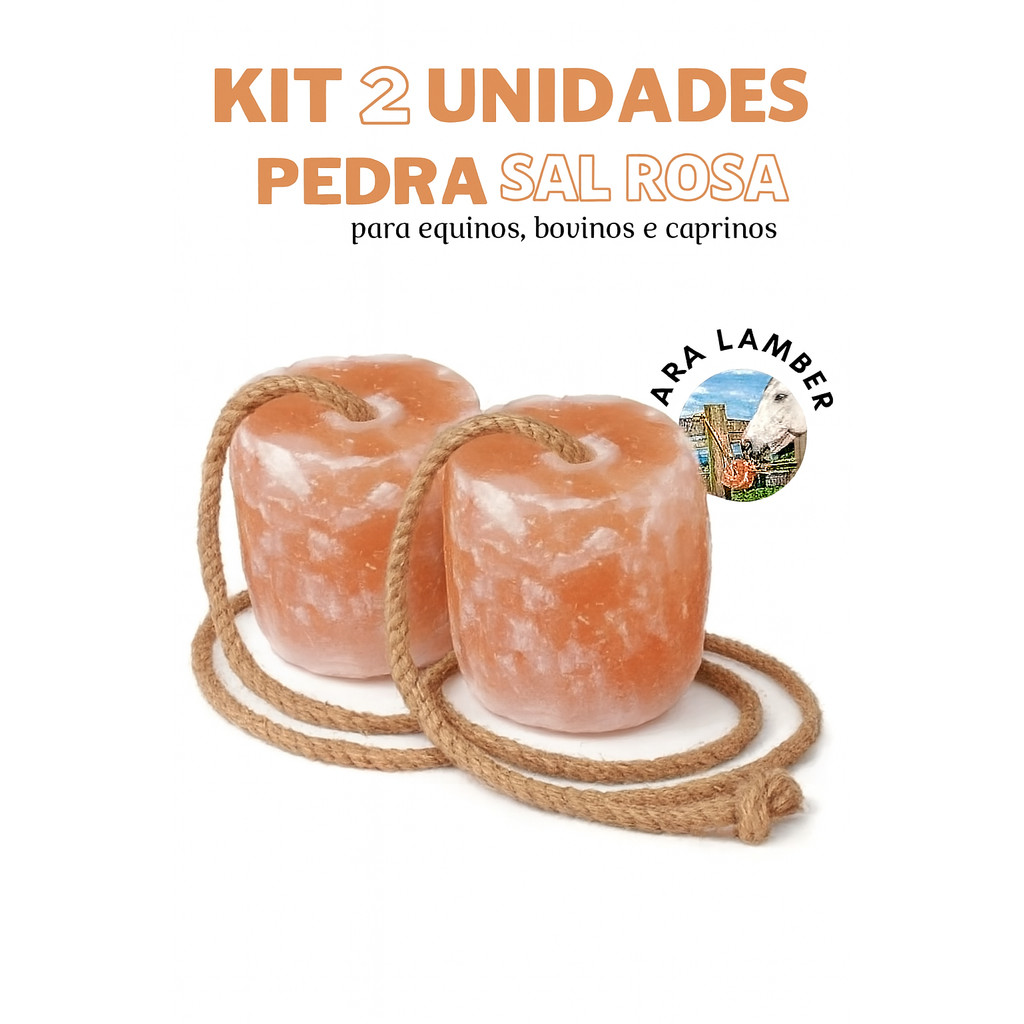 KIT 2 SAL DO HIMALAIA BLOCO PARA EQUINOS 2,9KG - ENTREGA IMEDIATA